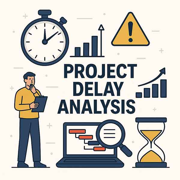اصطلاحات تحلیل تأخیرات پروژه (Delay Analysis Terminologies)